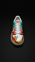 Custom Hand-Painted Leather Sneaker